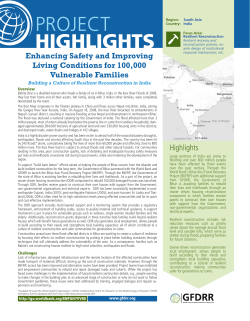 Enhancing Safety and Improving Living Conditions for