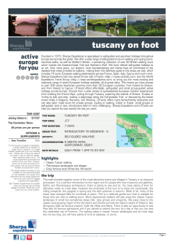 tuscany on foot
