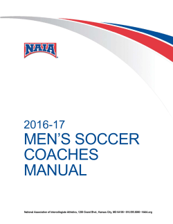 men`s soccer coaches manual