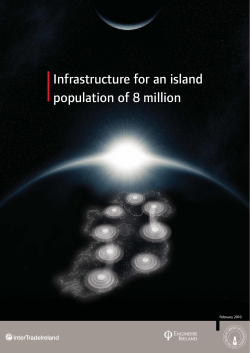Infrastructure for an island Population of 8 million