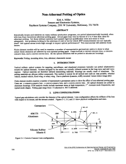 Non-Athermal Potting of Optics