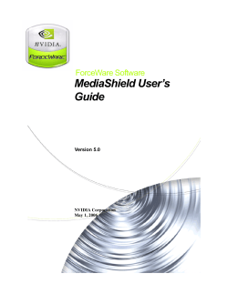 MediaShield User`s Guide