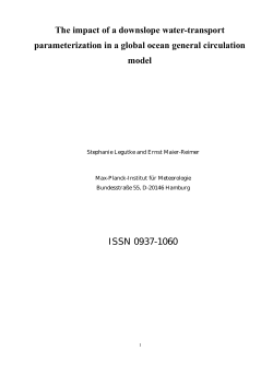 The impact of a downslope water-transport parameterization in a