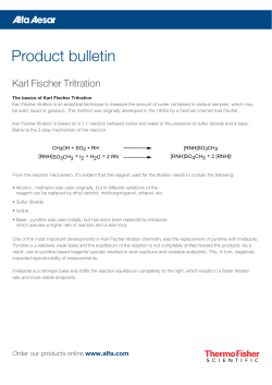 Product bulletin