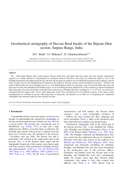 Geochemical stratigraphy of Deccan flood basalts of the Bijasan