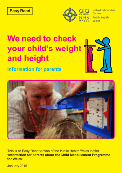 We need to check your child`s weight and height