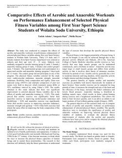 Comparative Effects of Aerobic and Anaerobic Workouts on