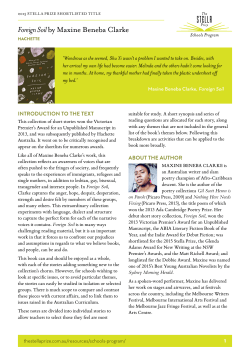 The 2015 Stella Prize Shortlist