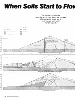The liquefaction of soils, recently recognized as an earthquake