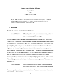 Disagreement Lost and Found