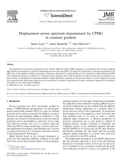Displacement power spectrum measurement by CPMG in constant