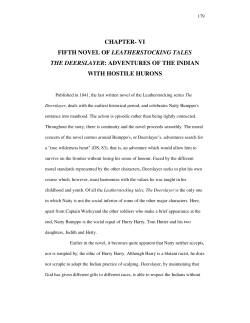 CHAPTER- VI FIFTH NOVEL OF LEATHERSTOCKING TALES THE
