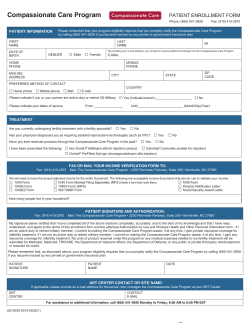 Compassionate Care Program