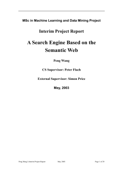 A Search Engine Based on the Semantic Web