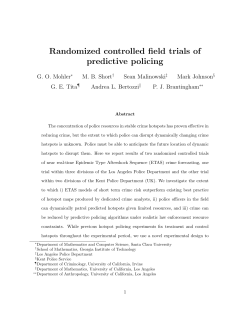 Randomized controlled field trials of predictive