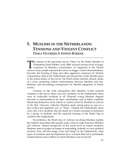 5. muslims in the netherlands: tensions and violent