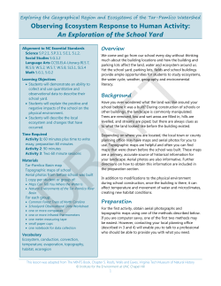 Observing Ecosystem Response to Human Activity