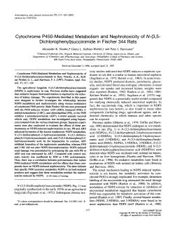 Cytochrome P450-Mediated Metabolism and