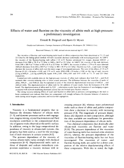 Effects of water and fluorine on the viscosity of albite melt at high