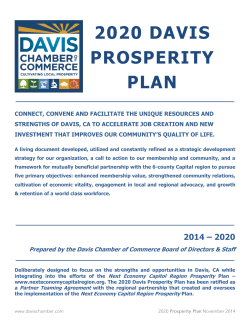 2020 Prosperity Plan - Davis Chamber of Commerce