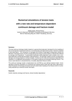 Numerical simulations of tension tests with a new rate and