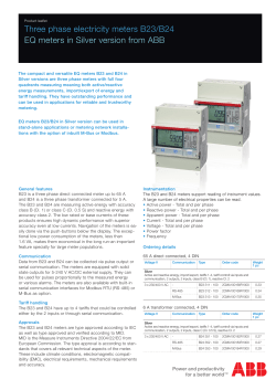 Three phase electricity meter B23/B24