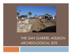 the san gabriel mission archeological site