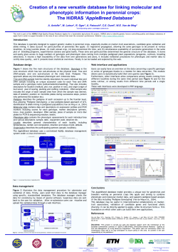 Creation of a new versatile database for linking