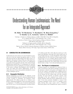 Understanding Human Leishmaniasis:The Need - MiVEGEC