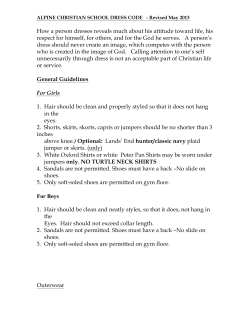 How a person dresses reveals much about his attitude toward life