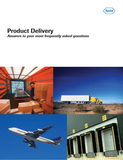 Product Delivery - Roche Diagnostics