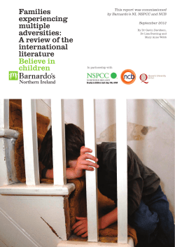 Families experiencing multiple adversities