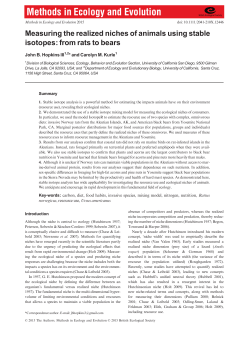 Measuring the realized niches of animals using