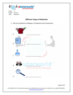 Different Types Of Materials