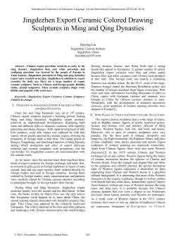 Jingdezhen Export Ceramic Colored Drawing Sculptures in Ming