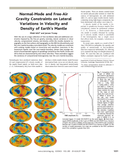 Normal-Mode and Free-Air Gravity Constraints on Lateral