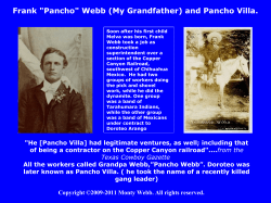 Frank "Pancho" Webb (My Grandfather) and Pancho