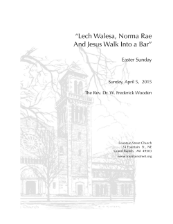 Lech Walesa, Norma Rae and Jesus Walk Into a Bar