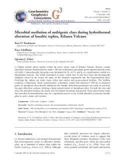 Microbial mediation of authigenic clays during hydrothermal