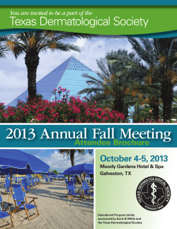 2013 Annual Fall Meeting