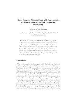 Using Computer Vision to Create a 3D - Computing