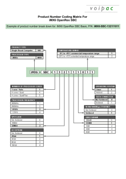 Product Number Coding Matrix