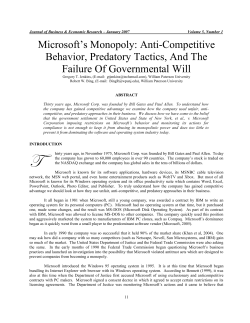 Microsoft Report - The Clute Institute