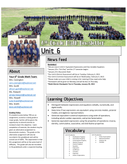 Unit 6 - Wylie ISD