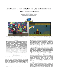 Mole Madness &ndash; A Multi-Child, Fast-Paced