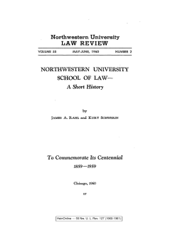 HeinOnline --- 55 Nw. UL Rev. 127 (1960-1961)