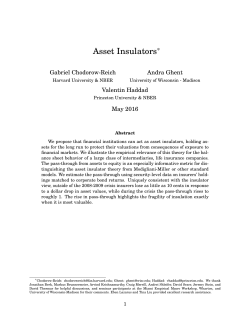 Asset Insulators - Harvard University