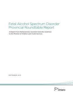 Fetal Alcohol Spectrum Disorder