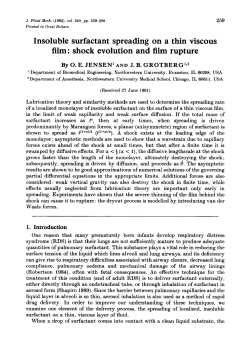 Insoluble surfactant spreading on a thin viscous film: shock evolution