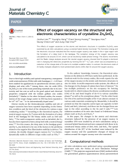 Effect of oxygen vacancy on the structural and electronic